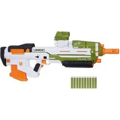 Tout neuf 🌟 pistolet et flechettes Nerf Elite Officielles vert orange blanc 🔔