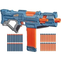 De gros 👏 Nerf pistolet Elite 2.0 Turbine CS-18 et Flechettes bleu orange 🛒