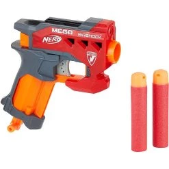 Bon marché 🎁 Nerf pistolet mega élite bigshock rouge noir orange 🎁