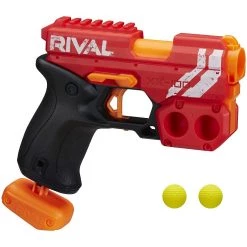 Meilleure affaire 🎉 pistolet rival Knockout XX-100 Rouge et Billes en Mousse Nerf Rival Officielles rouge noir 🥰