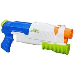 Budget 🌟 Nerf pistolet a eau Super Soaker Scatter Blast bleu blanc vert ⌛