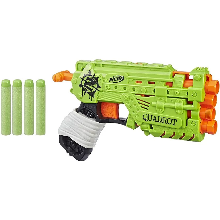 De gros 🎁 Nerf pistolet zombie Strike quadrot vert 🎉 2 De gros 🎁 Nerf pistolet zombie Strike quadrot vert 🎉