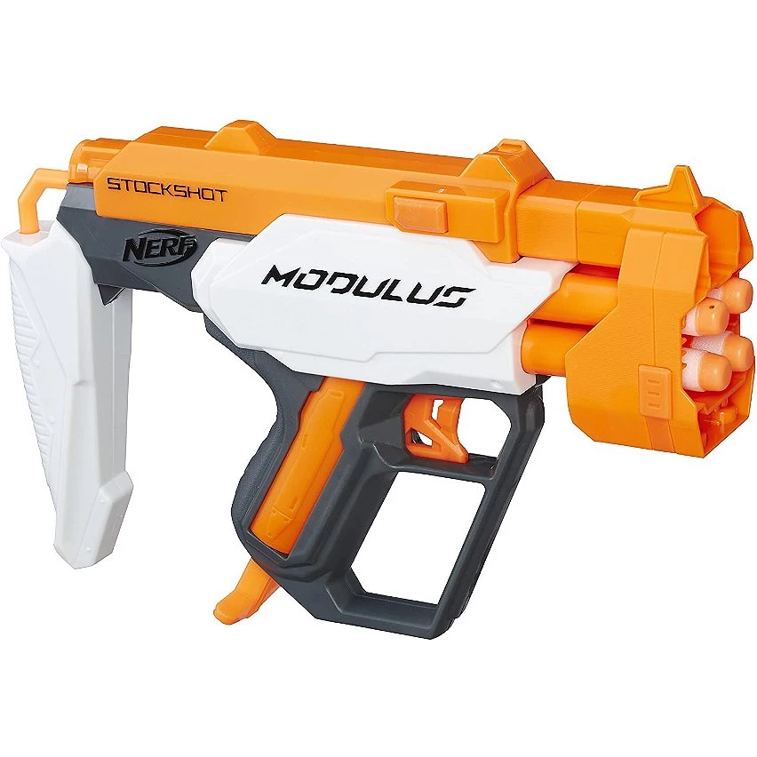 Bon marché 💯 Nerf pistolet modulus Stockshot blanc orange noir 💯 3 Bon marché 💯 Nerf pistolet modulus Stockshot blanc orange noir 💯