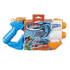 De gros ⭐ Nerf Super Soaker, Blaster À Eau Twin Tide - Hasbro 🌟 -Jouet Blaster Soldes 5010993447367 5