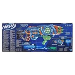 Nouveau 🤩 Nerf Elite 2.0, blaster Flipshots Flip-32, 2 fois 16 canons pivotants, capacité de 32 fléchettes, inclut 32 fléchettes Nerf ✨ -Jouet Blaster Soldes 5010993877430 3